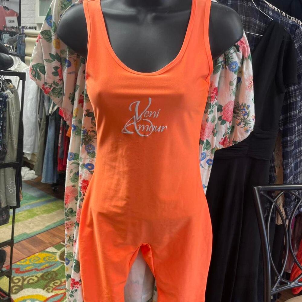 Orange bodysuit